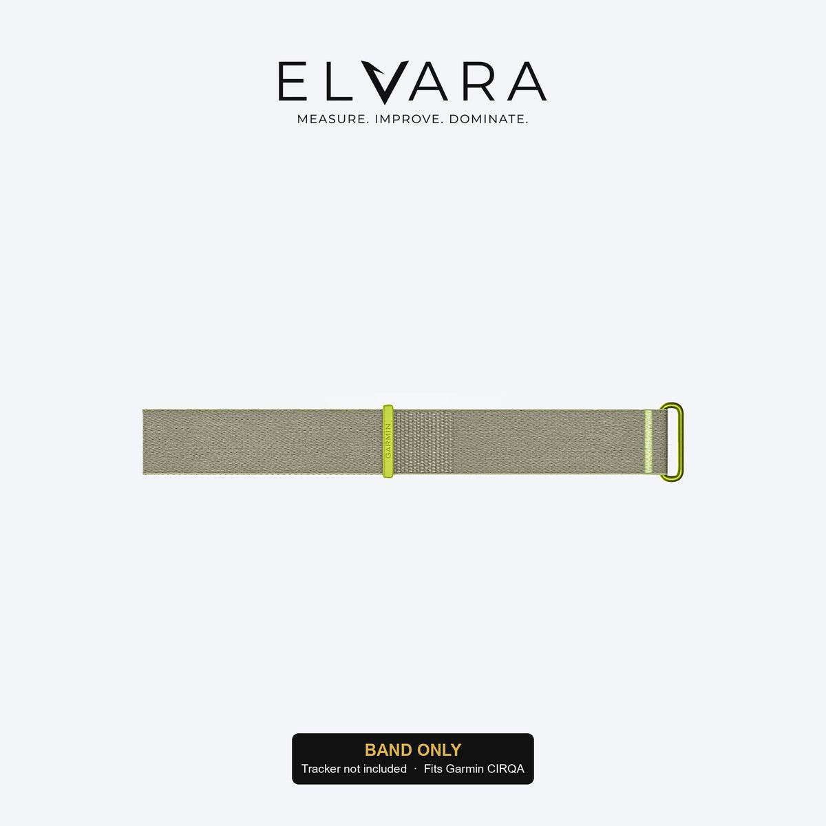 Garmin CIRQA Accessory Band | Citron Gray — band only, sensor not included — ELVARA