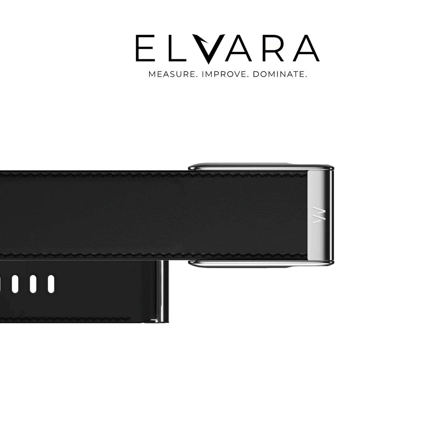 WHOOP MG LeatherLuxe Straight Black Cream Titanium – ELVARA