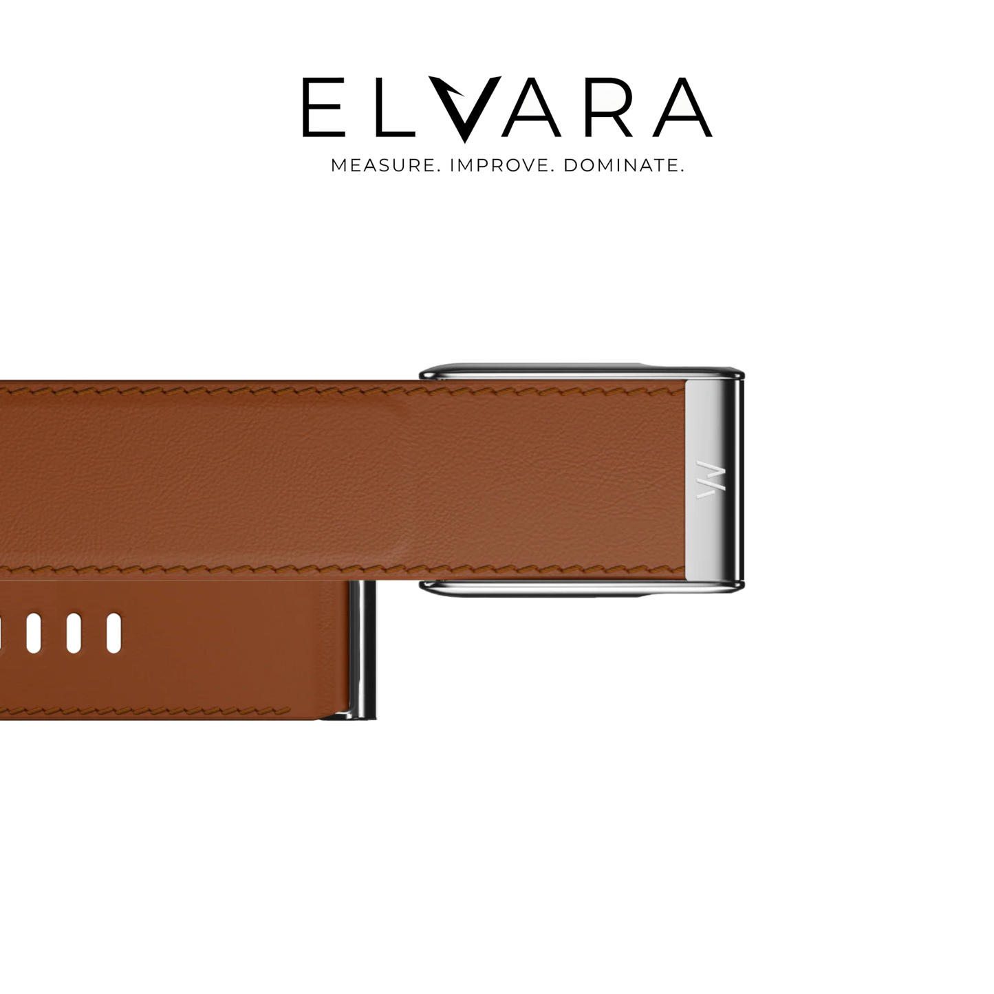 WHOOP MG LeatherLuxe Straight Chestnut Cream Titanium – ELVARA