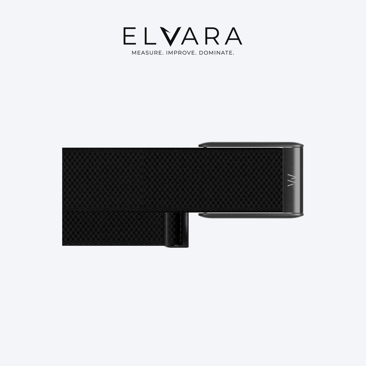 WHOOP 5.0 SuperKnit Band | Obsidian — flat view, band only, sensor not included — ELVARA