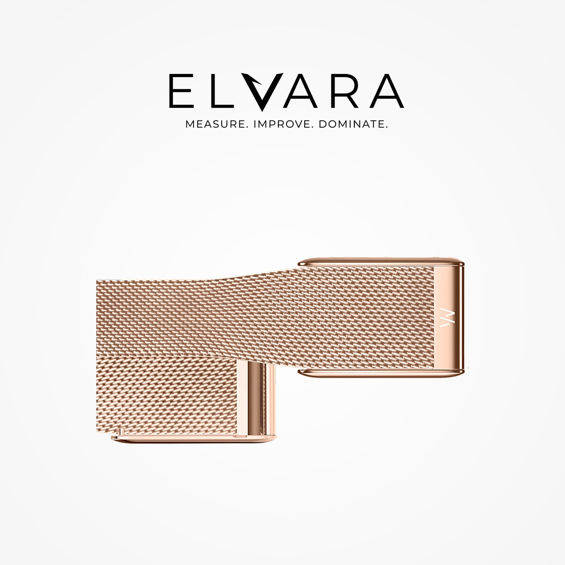 WHOOP 5.0 Meridian Band | Rose Gold detail — ELVARA