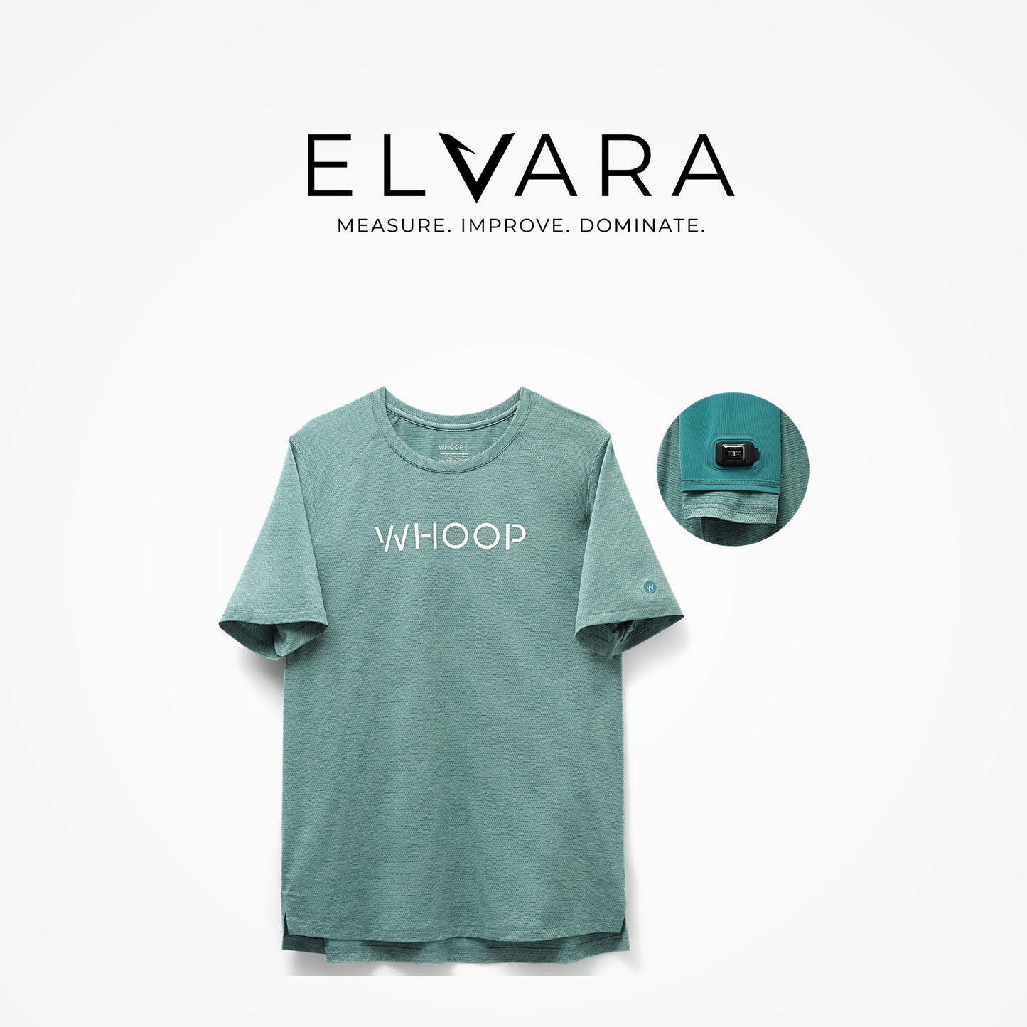 Men's Training Tee Teal Heather — ELVARA