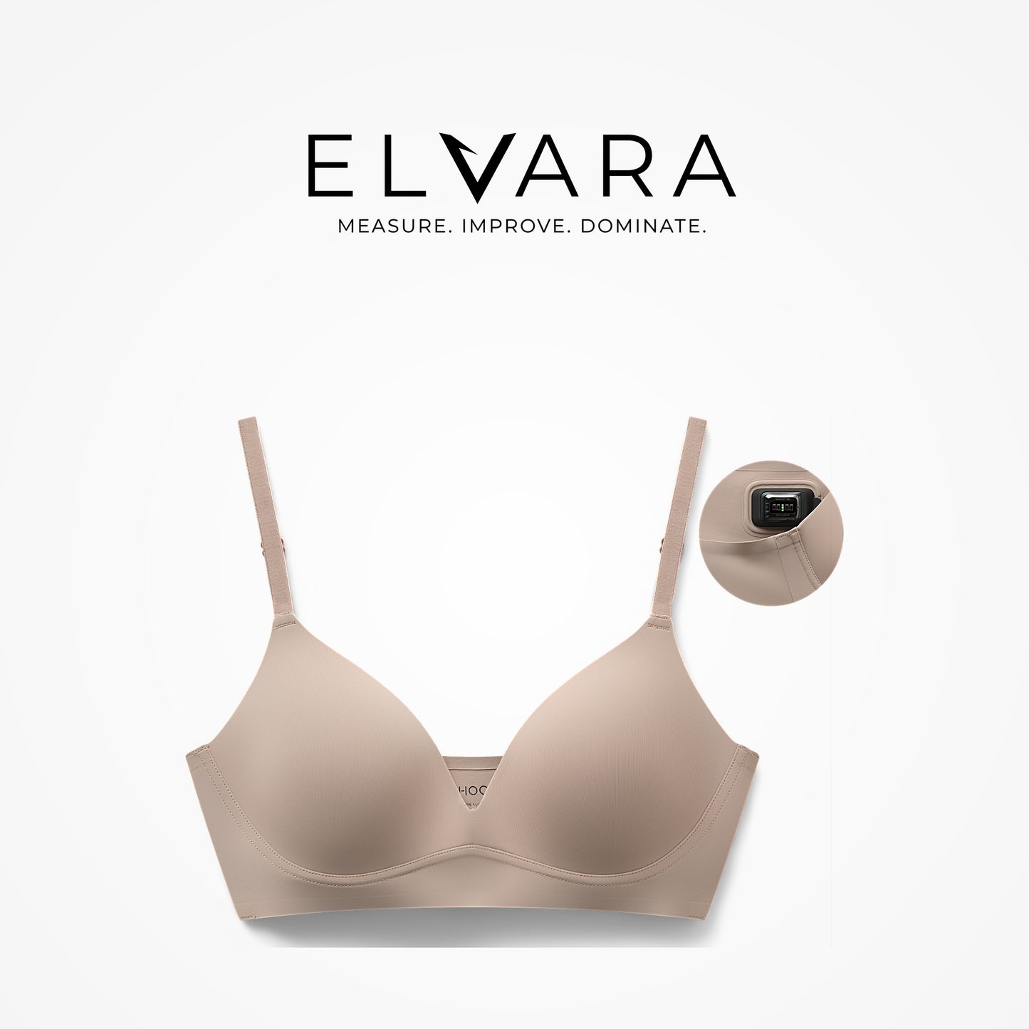 T-Shirt Bralette Taupe — ELVARA