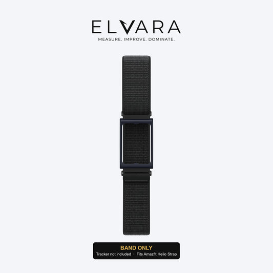 Amazfit Helio Strap Armband | Black — band only, sensor not included — ELVARA