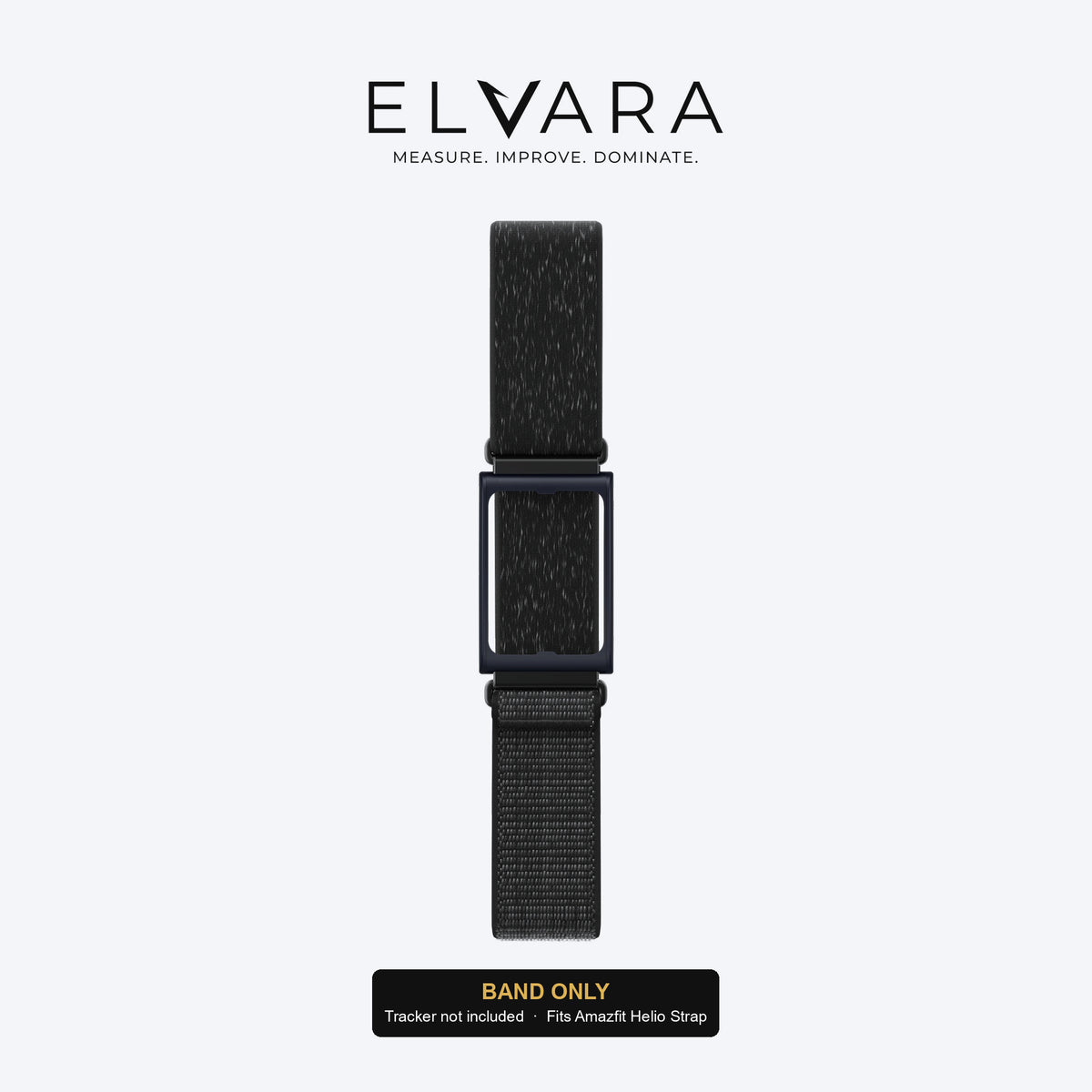 Amazfit Helio Strap Armband | Charcoal Black — band only, sensor not included — ELVARA