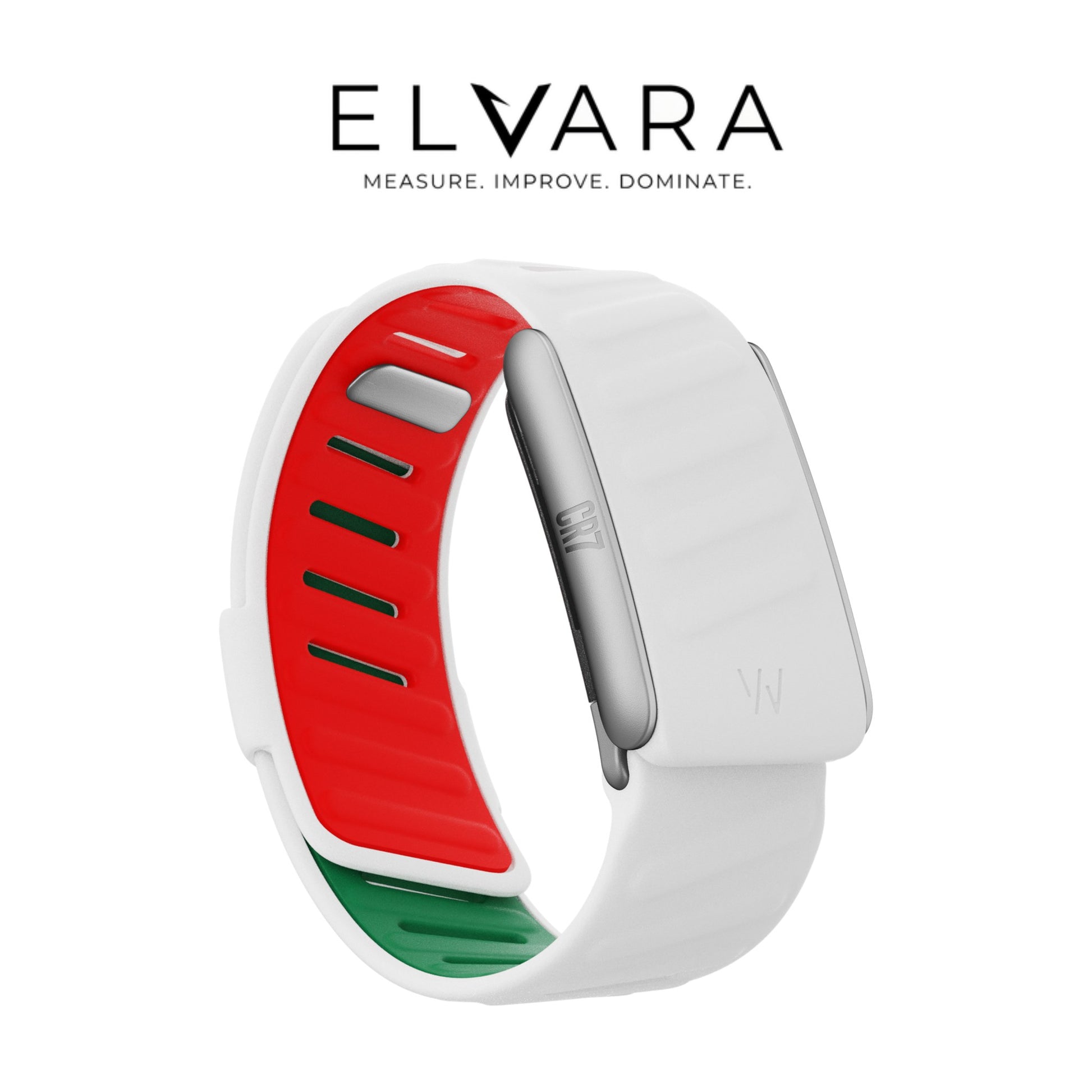 ELVARA WHOOP MG SportFlex Band — CR7 Away white Portugal colourway