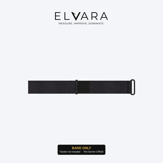 Garmin CIRQA Accessory Band | Black — band only, sensor not included — ELVARA