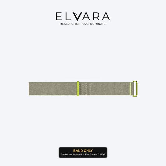 Garmin CIRQA Accessory Band | Citron Gray — band only, sensor not included — ELVARA
