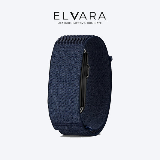 Garmin CIRQA Smart Band in Captain Blue — front three-quarter view
