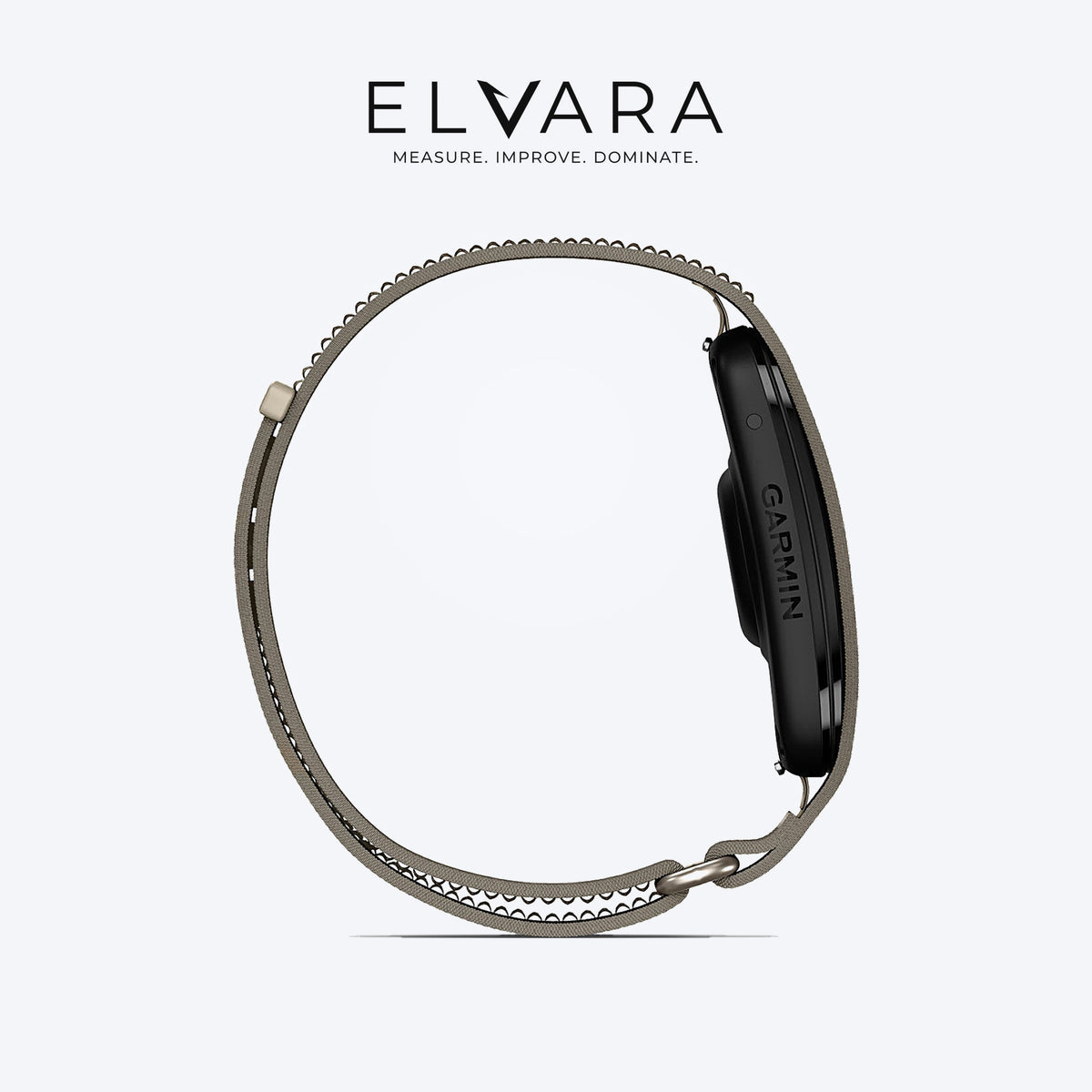 Garmin CIRQA Smart Band in French Gray — side profile