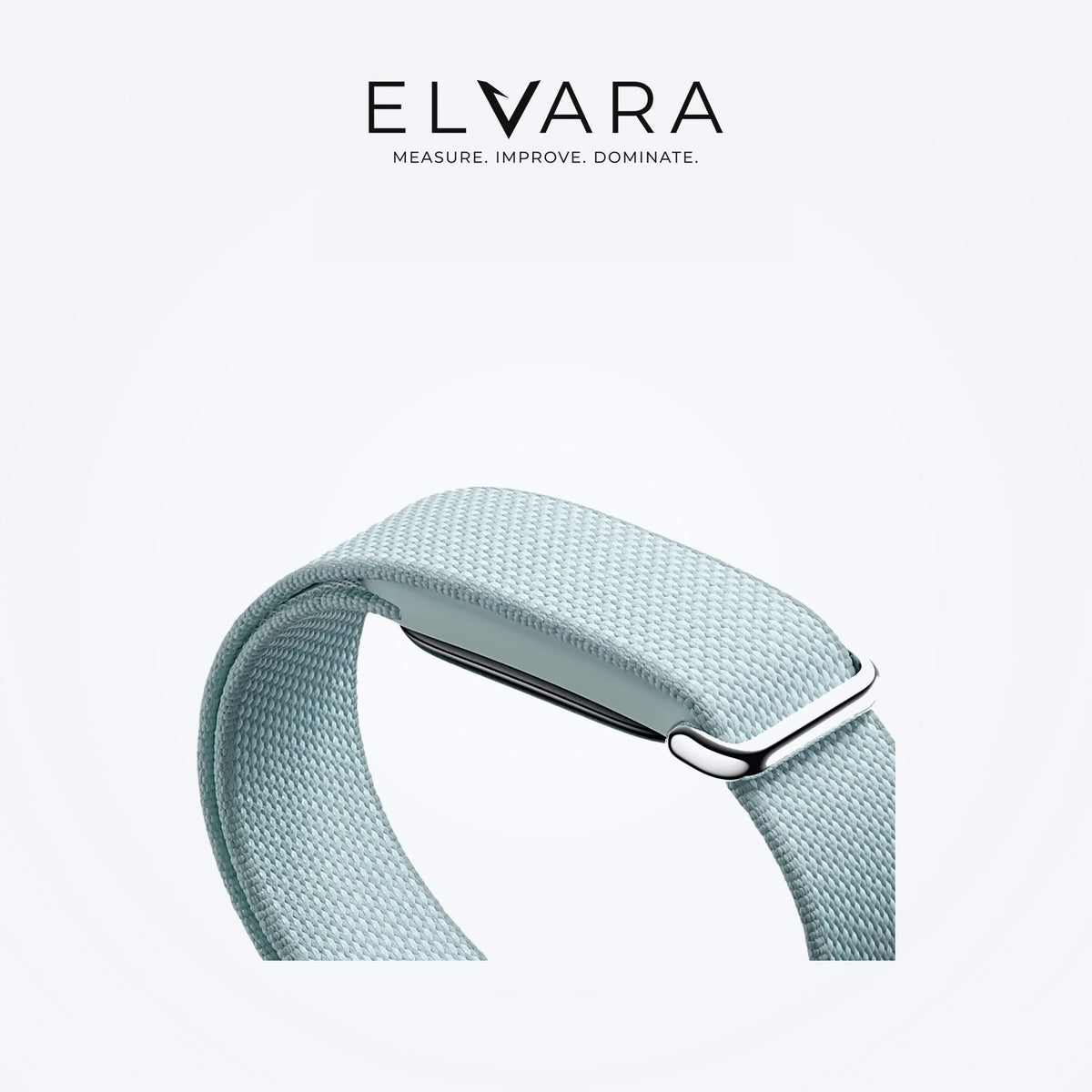 Google Fitbit Air | Fog — woven strap with the tracker module, side view — ELVARA