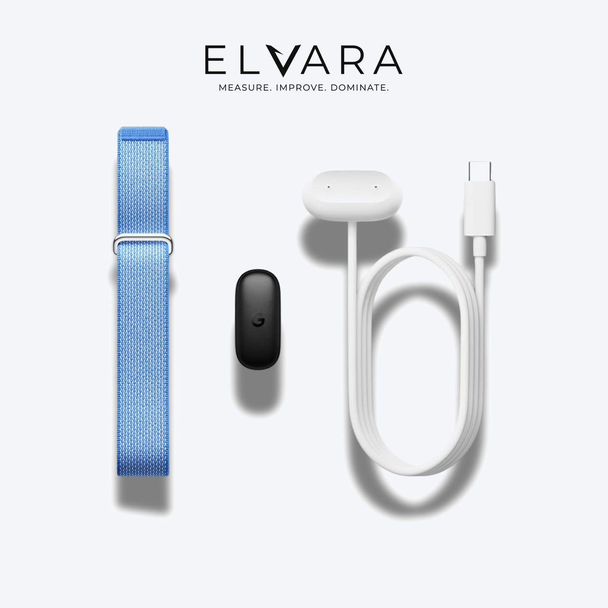 Google Fitbit Air | Lavender — what's in the box: strap, tracker module and USB-C charging cable — ELVARA