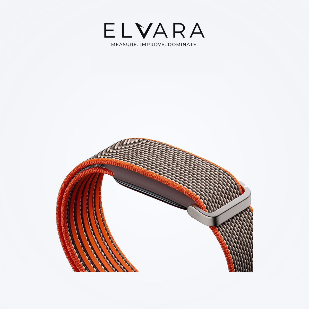Google Fitbit Air Special Edition Stephen Curry | Rye — woven strap with the tracker module, side view — ELVARA