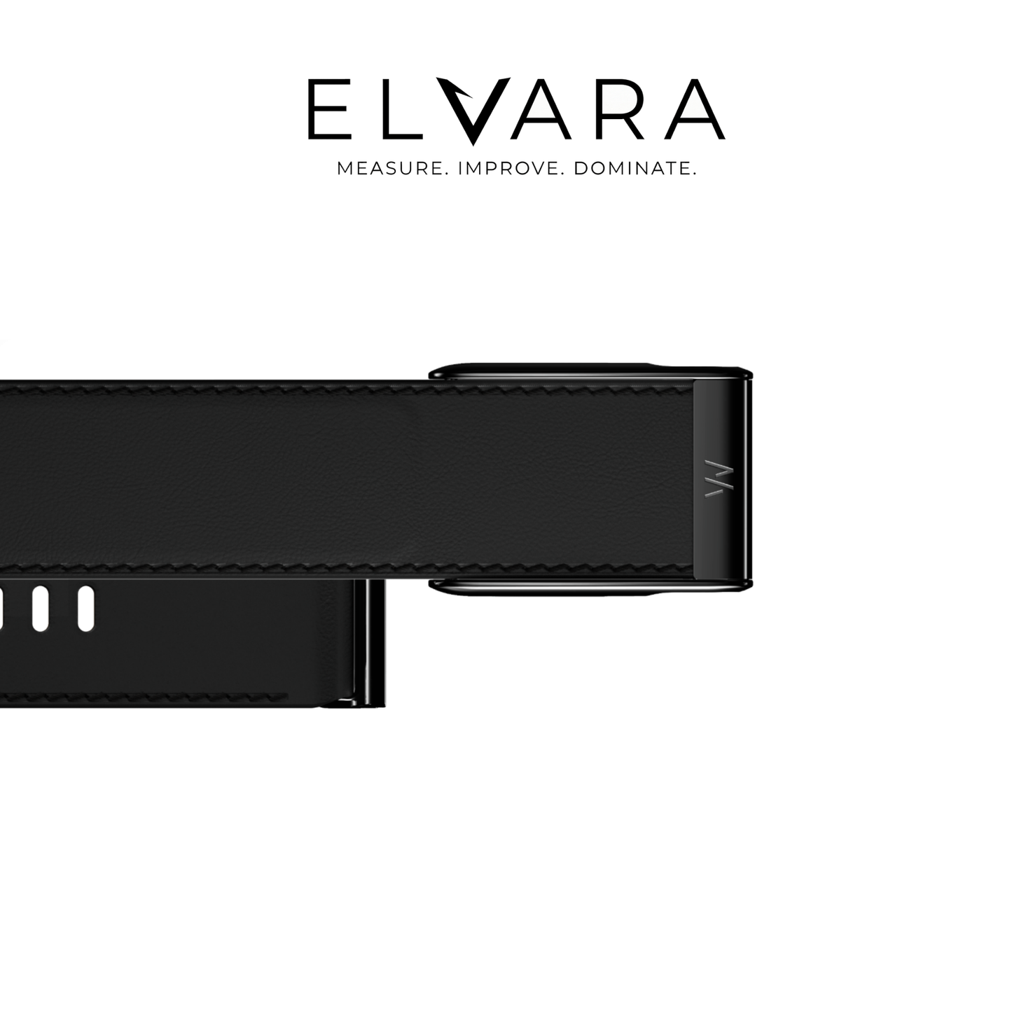 WHOOP MG LeatherLuxe Straight Black Cream Black – ELVARA