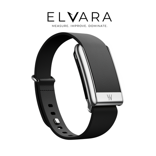 WHOOP 5.0 LeatherLuxe Tapered Black Titanium – ELVARA