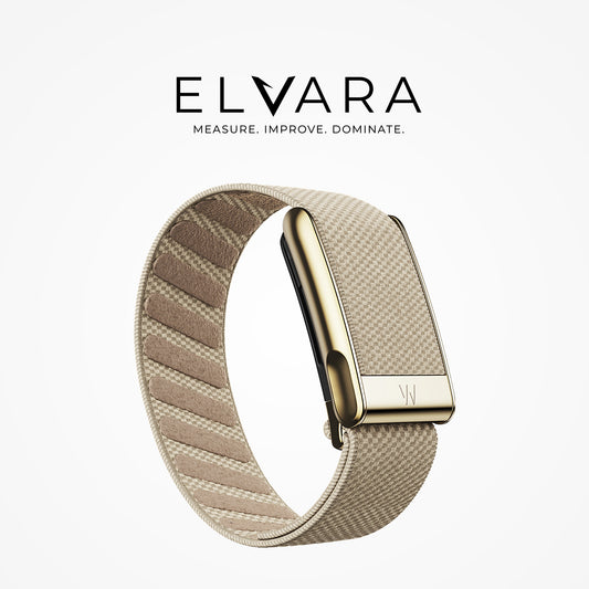WHOOP MG SuperKnit Luxe Band | Dune With Gold