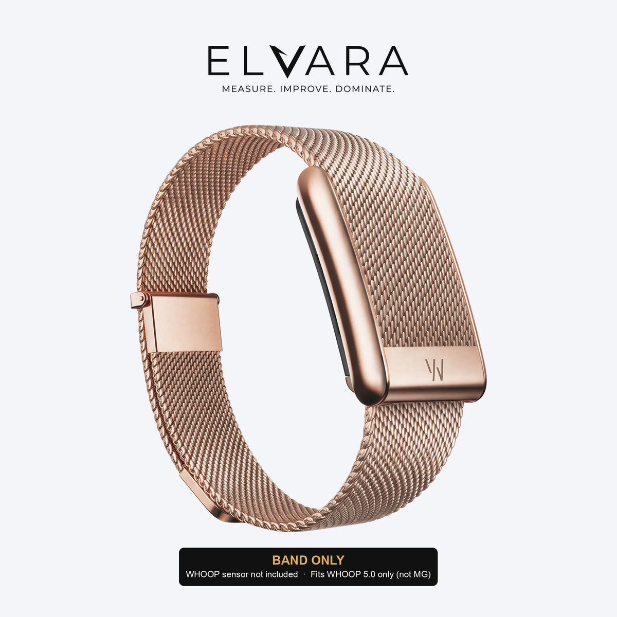 WHOOP 5.0 Meridian Band | Rose Gold — band only, sensor not included — ELVARA