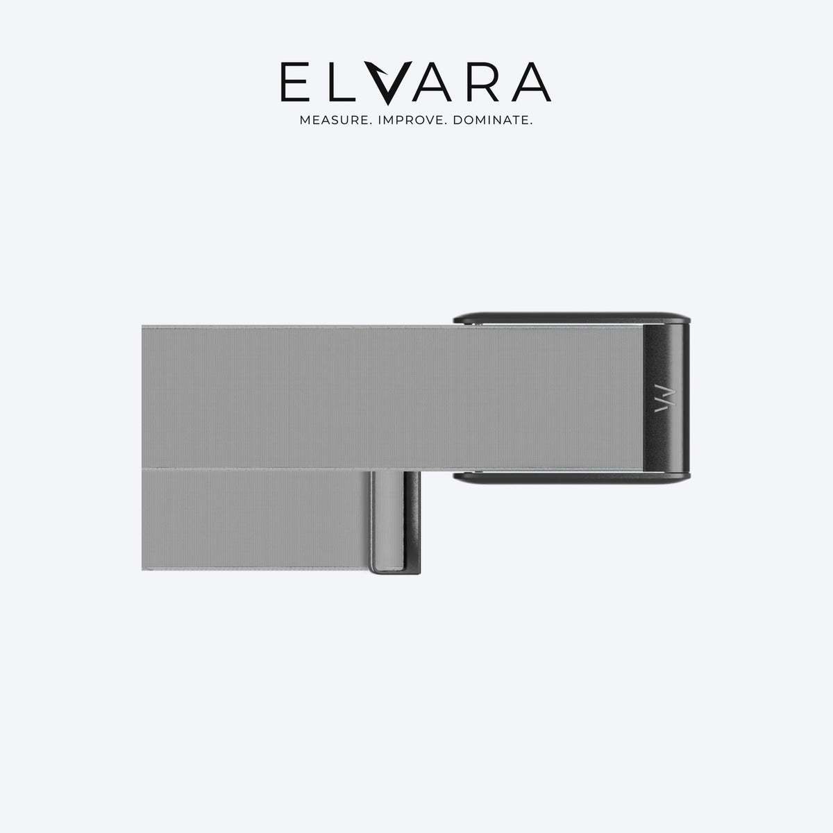 WHOOP 5.0 CoreKnit Band | Ash Grey — flat view, band only, sensor not included — ELVARA