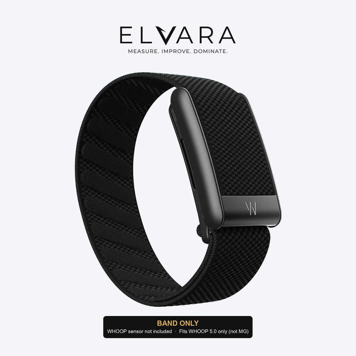 WHOOP 5.0 SuperKnit Band | Obsidian — band only, sensor not included — ELVARA