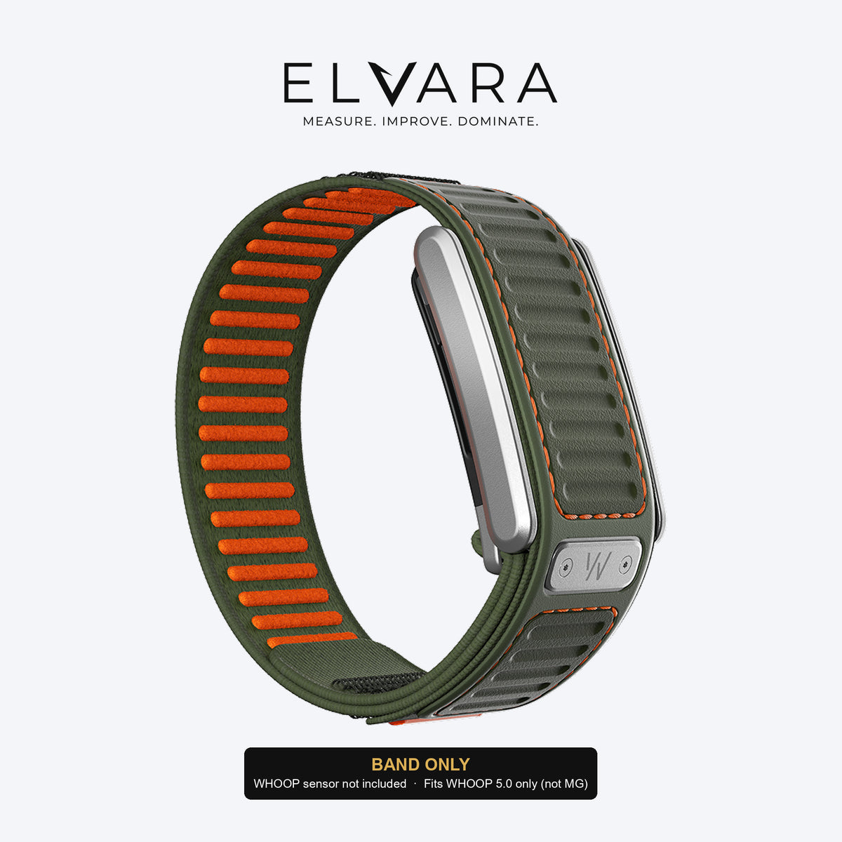 WHOOP 5.0 Navigator Band | Evergreen — band only, sensor not included — ELVARA