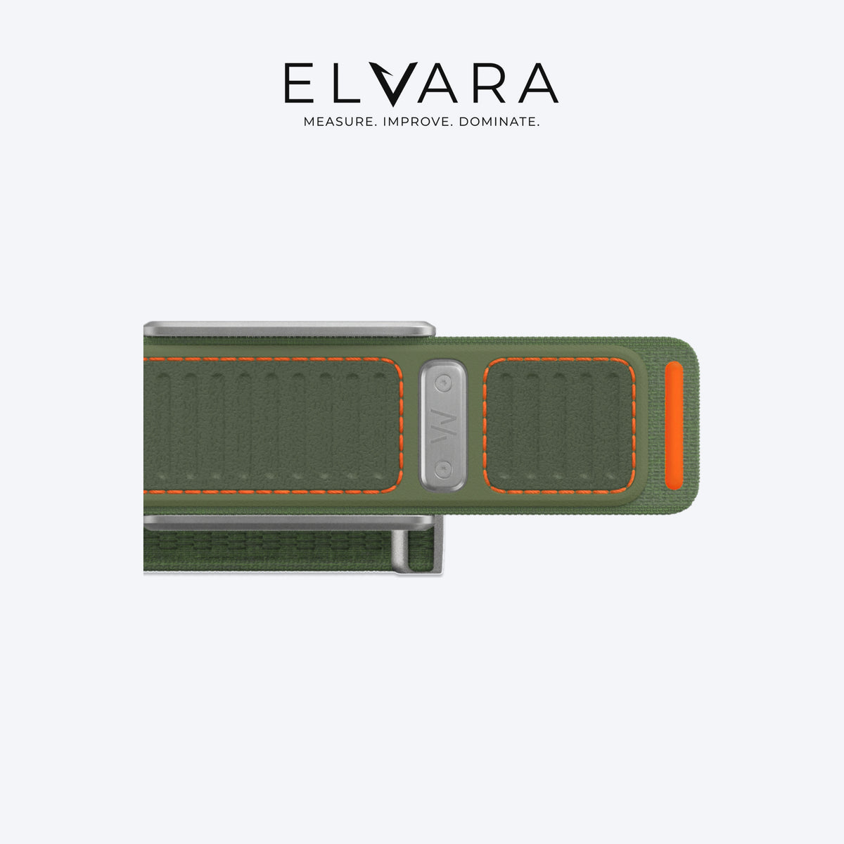 WHOOP 5.0 Navigator Band | Evergreen — flat view, band only, sensor not included — ELVARA