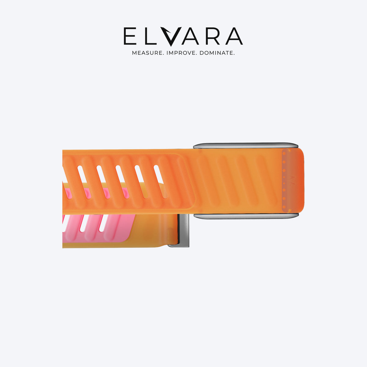 WHOOP 5.0 SportFlex Band | Flare — flat view, band only, sensor not included — ELVARA