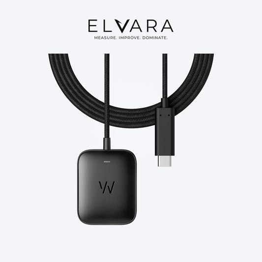 WHOOP Basic Charger with its braided USB-C cable