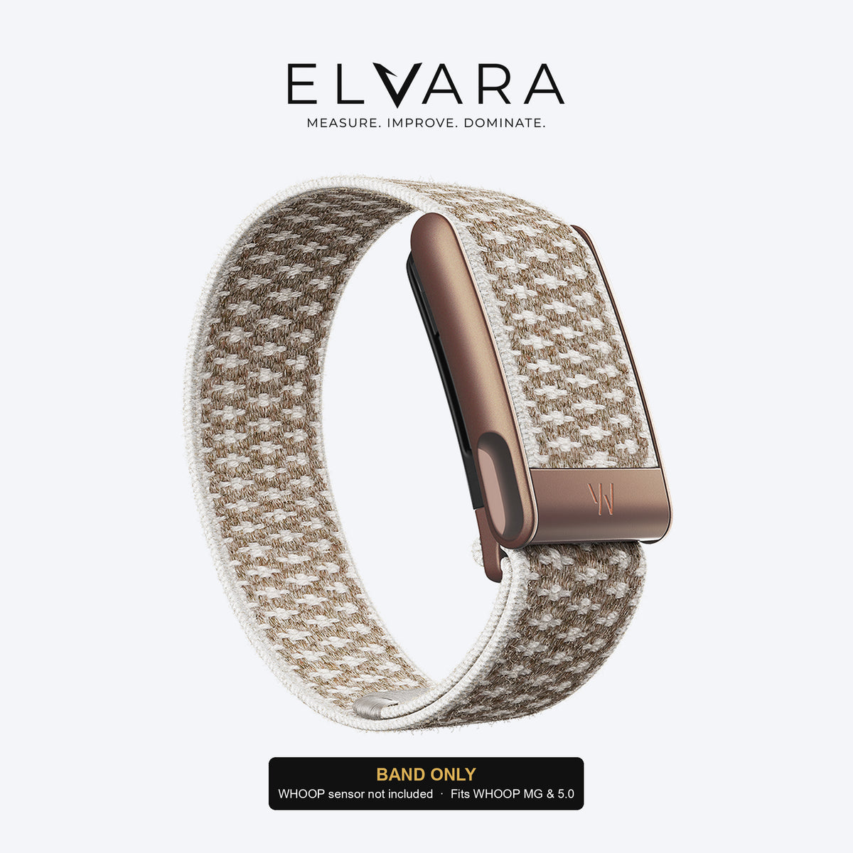 WHOOP MG CloudKnit Band | Fawn — band only, sensor not included — ELVARA