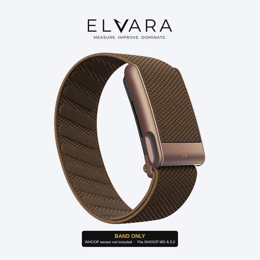 WHOOP MG SuperKnit Band | Coffee — band only, sensor not included — ELVARA