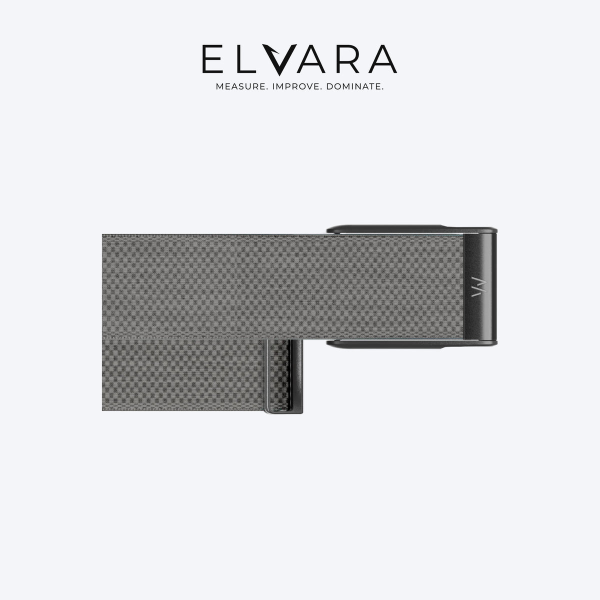 WHOOP MG SuperKnit Band | Graphite — flat view, band only, sensor not included — ELVARA
