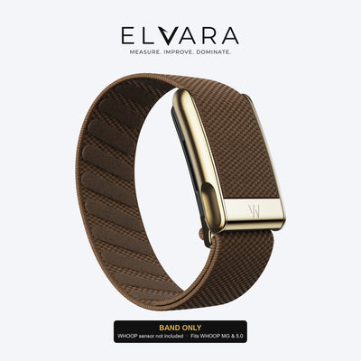 سوار WHOOP MG SuperKnit Luxe | Coffee with Gold