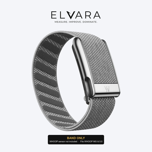 WHOOP MG SuperKnit Luxe Band | Graphite with Titanium — band only, sensor not included — ELVARA